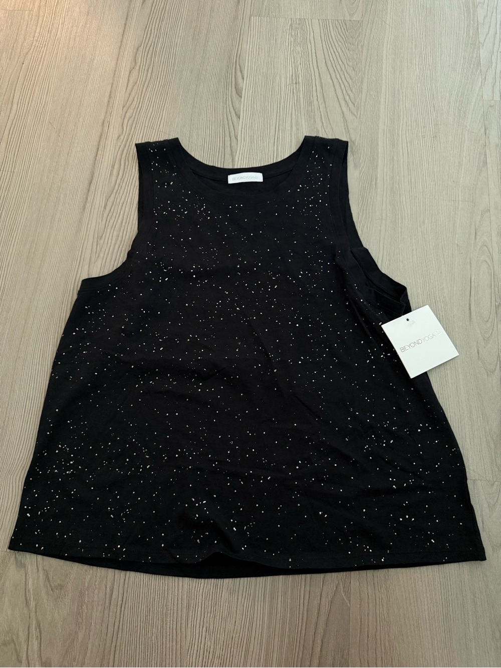 Beyond Yoga Black Sparkle Tank Top